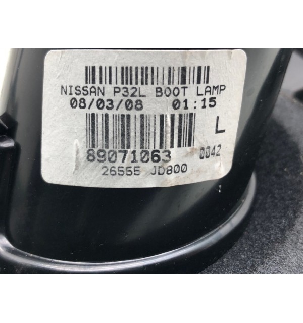 Фонарь крышки багажника левый бу для Nissan Qashqai  1.5 DCi,  2008 г.