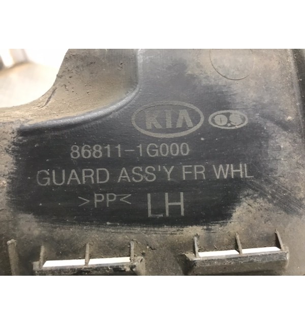 Защита арок передняя левая (подкрылок) бу для Kia Rio  1.4 i,  2007 г.