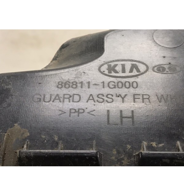 Защита арок передняя левая (подкрылок) бу для Kia Rio  1.5 CRDi,  2006 г.
