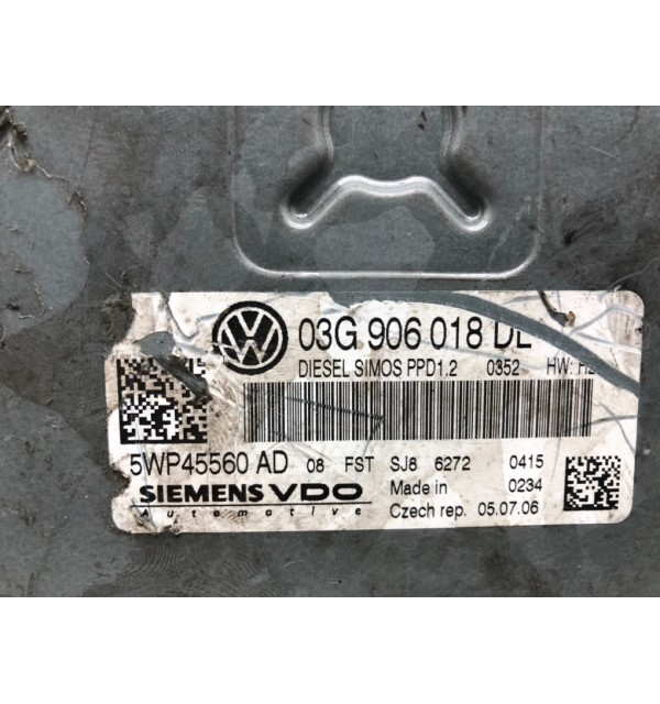 Блок управления двигателем бу для Volkswagen Touran  2.0 TDi,  2007 г.