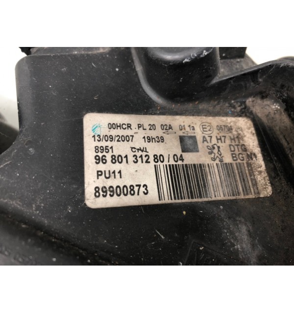 Фара правая бу для Peugeot 207 SW 1.6 HDi,  2007 г.