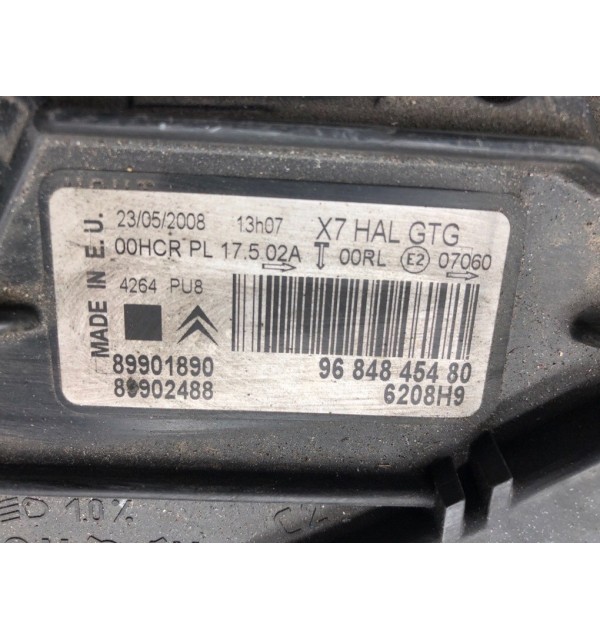 Фара левая бу для Citroen C5  2.0 HDi,  2008 г.