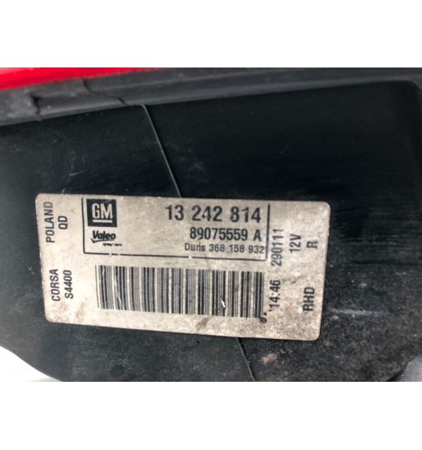 Фонарь задний правый бу для Opel Corsa D 1.2 i,  2011 г.