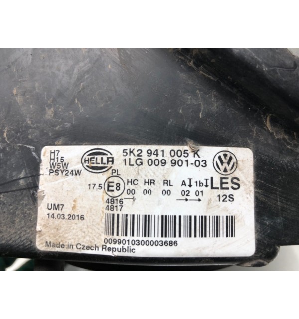 Фара левая бу для Volkswagen Golf 6 1.4 TSI,  2010 г.
