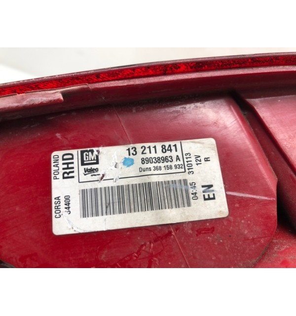 Фонарь задний правый бу для Opel Corsa D 1.2 i,  2013 г.