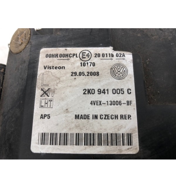 Фара левая бу для Volkswagen Caddy  2.0 SDi,  2008 г.