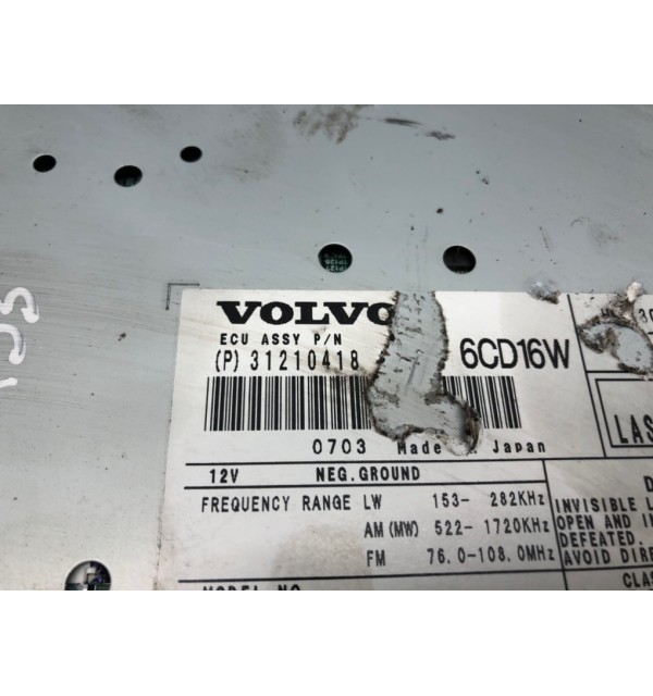 Магнитола бу для Volvo V50  2.4 i,  2007 г.