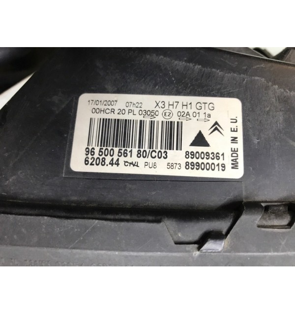 Фара левая бу для Citroen C5  2.0 HDi,  2007 г.