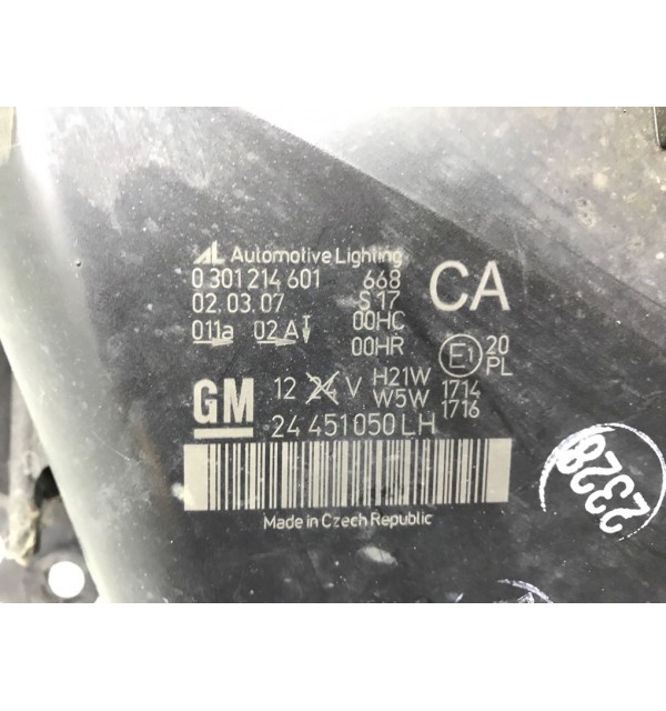 Фара левая бу для Opel Zafira B 1.8 i,  2007 г.