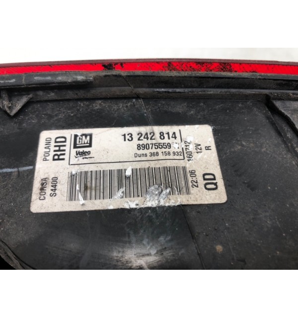 Фонарь задний правый бу для Opel Corsa D 1.2 i,  2012 г.