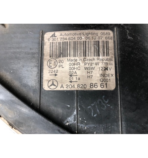 Фара правая бу для Mercedes C W204 1.8 i,  2008 г.
