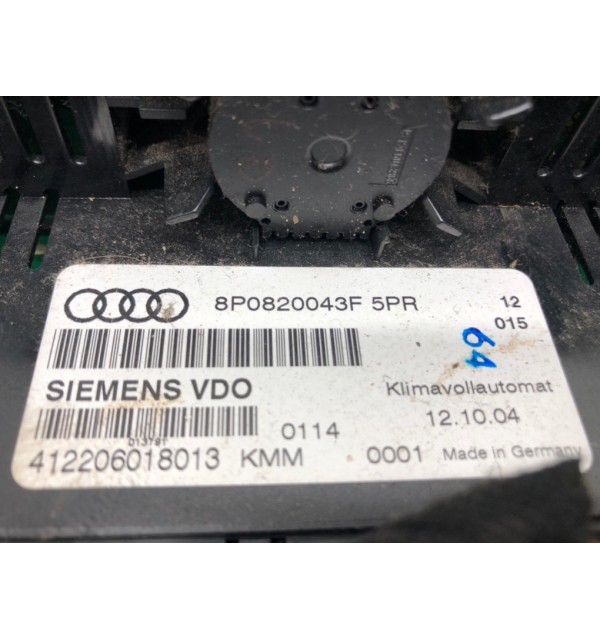 Блок управления печки/климат-контроля бу для Audi A3 8P 2.0 Ti,  2004 г.