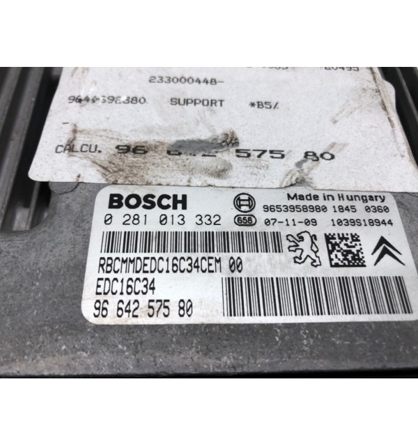 Блок управления двигателем бу для Citroen C4  1.6 HDi,  2008 г.