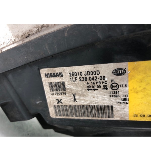 Фара правая бу для Nissan Qashqai  1.5 DCi,  2009 г.
