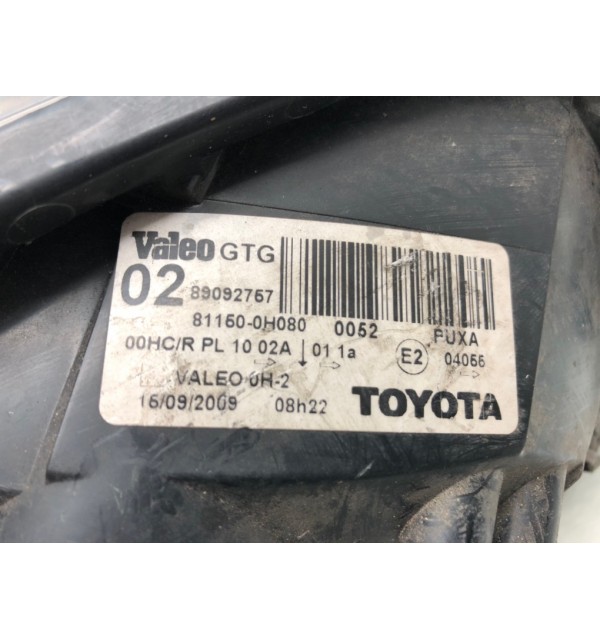 Фара левая бу для Toyota Aygo  1.0 i,  2009 г.