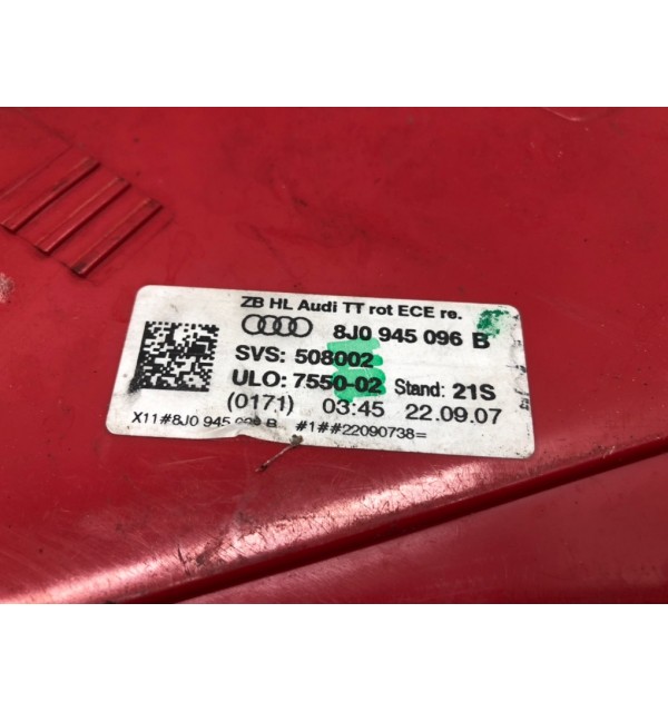 Фонарь задний правый бу для Audi TT  2.0 TFSI,  2007 г.