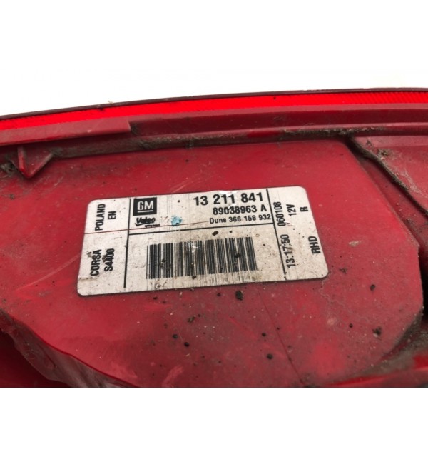 Фонарь задний правый бу для Opel Corsa D 1.3 CDTi,  2008 г.