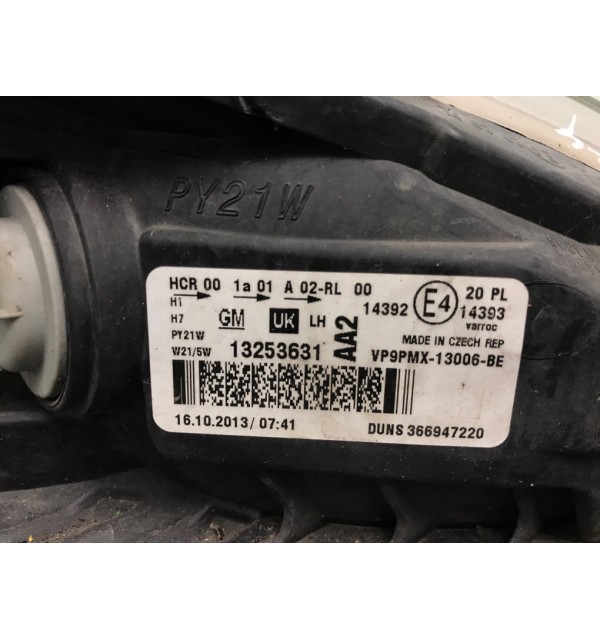 Фара левая бу для Opel Meriva B 1.4 i,  2013 г.