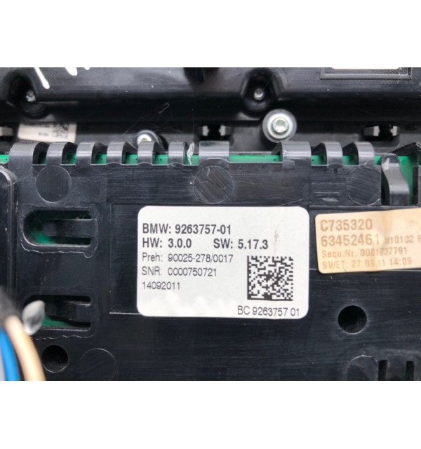 Блок управления печки/климат-контроля бу для BMW 5 F10/F11/GT F07 2.0 TD,  2011 г.