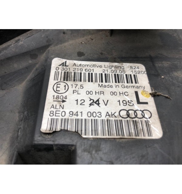 Фара левая бу для Audi A4 B7 2.0 TDi,  2005 г.