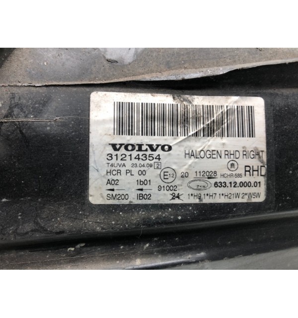 Фара правая бу для Volvo V70 3 2.0 TD,  2009 г.