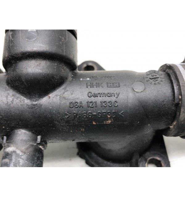 Фланец (тройник) системы охлаждения бу для Audi A3 8L 1.8 Ti,  1998 г.