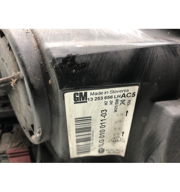 Фара левая бу для Opel Astra J 1.6 i,  2012 г.