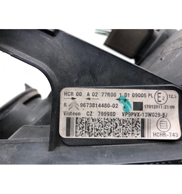 Фара правая бу для Citroen C3 2 1.4 HDi,  2011 г.