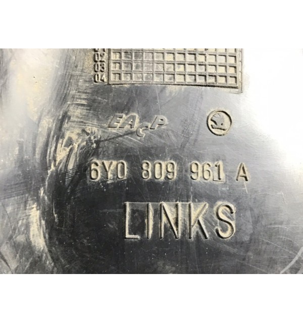 Защита арок передняя левая (подкрылок) бу для Skoda Fabia 1 1.4 i,  2000 г.